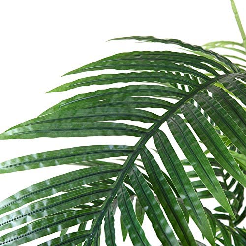 Fopamtri Faux Areca Palm 60cm | Artificial Tropical Indoor Plant (2 Pack)