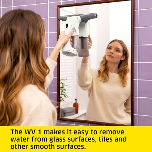 Kärcher WV 1 Window Vac – Cordless Streak-Free Glass Cleaner