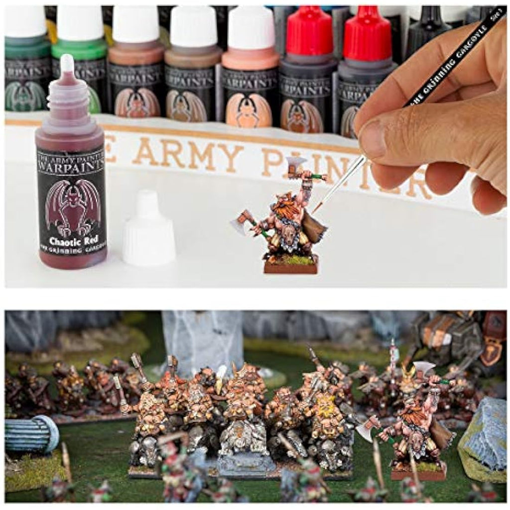 Grinning Gargoyle Miniature Paint Set - 20 Acrylic Paints with Brush