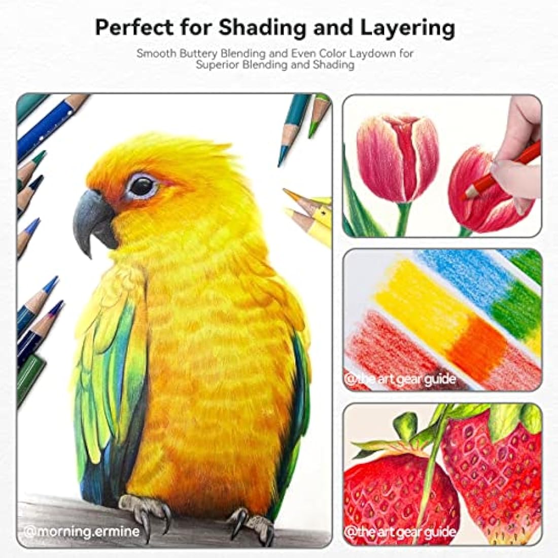 Arrtx 126 Coloured Pencils Set – Professional Soft Core Artist Pencils