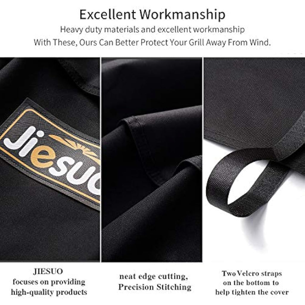 JIESUO 57cm Kettle Grill Cover – Heavy Duty Waterproof BBQ Cover
