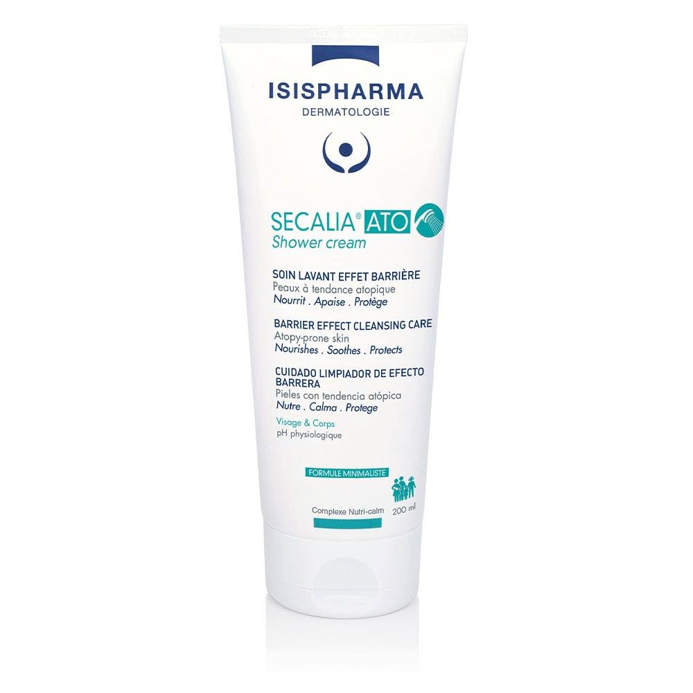 Isispharma Secalia Ato Shower Cream - Soothing Body Wash for Dry Skin - 200ml