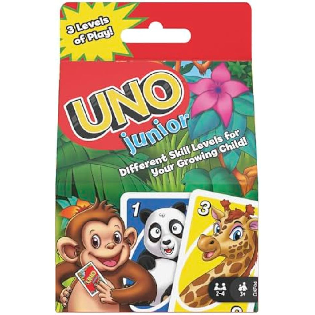 Mattel UNO Junior Card Game for Kids – Animal Matching Educational Toy