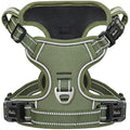 HEELE No Pull Dog Harness | Reflective Padded Adjustable Vest - Green, XS