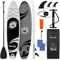 SereneLife Inflatable Stand Up Paddle Board | 10.5ft Non-Slip SUP Kit