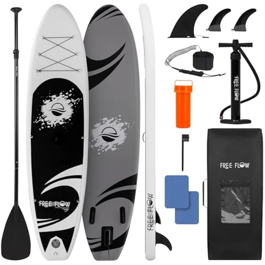 SereneLife Inflatable Stand Up Paddle Board | 10.5ft Non-Slip SUP Kit