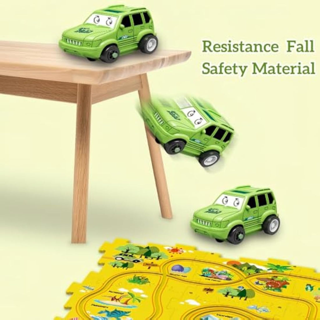 Jolof Store DIY Puzzle Racer Car Track Set | 8-Piece Educational Toy