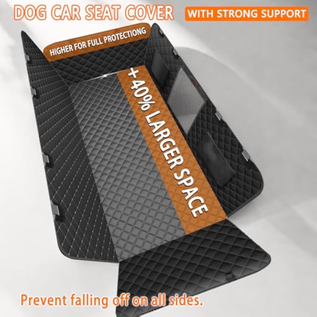 Alfheim Dog Back Seat Extender – 180kg Waterproof Hard Bottom Hammock
