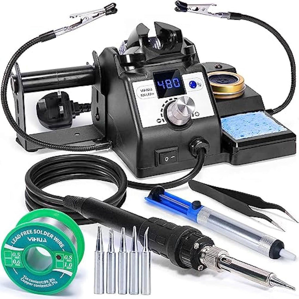 YIHUA 926LED IV 60W Digital Soldering Iron Station Kit with Helping Hands