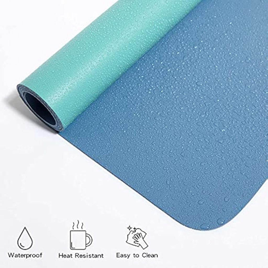 DOBAOJIA Dual-Side PU Leather Desk Pad - X-Large Waterproof Mouse Mat
