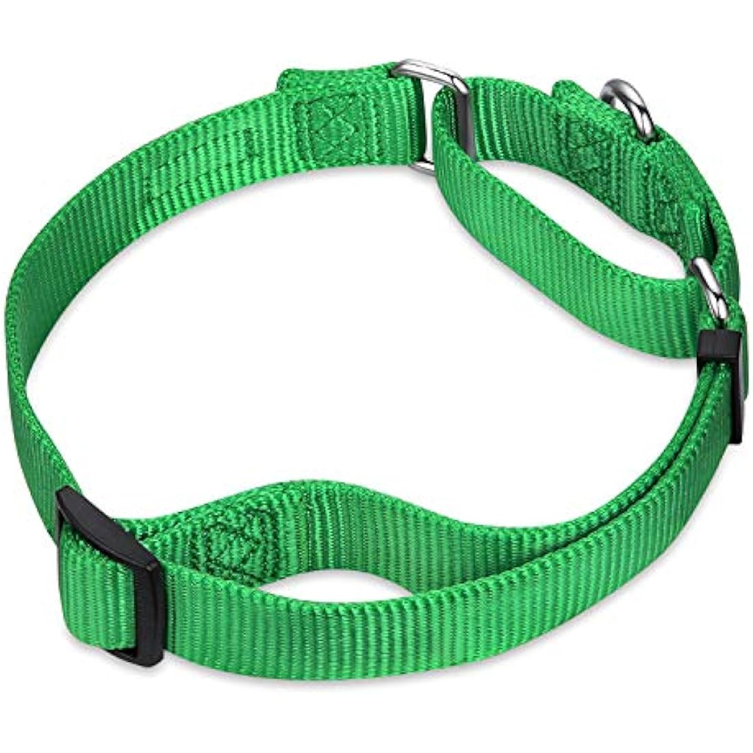 Hyhug  Martingale Nylon Dog Collar – Large, Lime Green