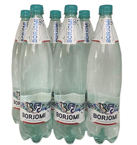 Borjomi Mineral Sparkling Water – Volcanic Carbonated Water, 1L (6 Pack)