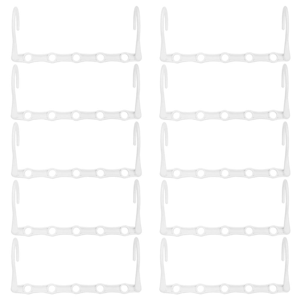 Rainberg Space Saving Hangers - Magic Clothes Hangers, Coat Hangers, Wardrobe Space Saver Pack of 12, White - image 1