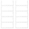 Rainberg Space Saving Hangers - Magic Clothes Hangers, Coat Hangers, Wardrobe Space Saver Pack of 12, White - image 1