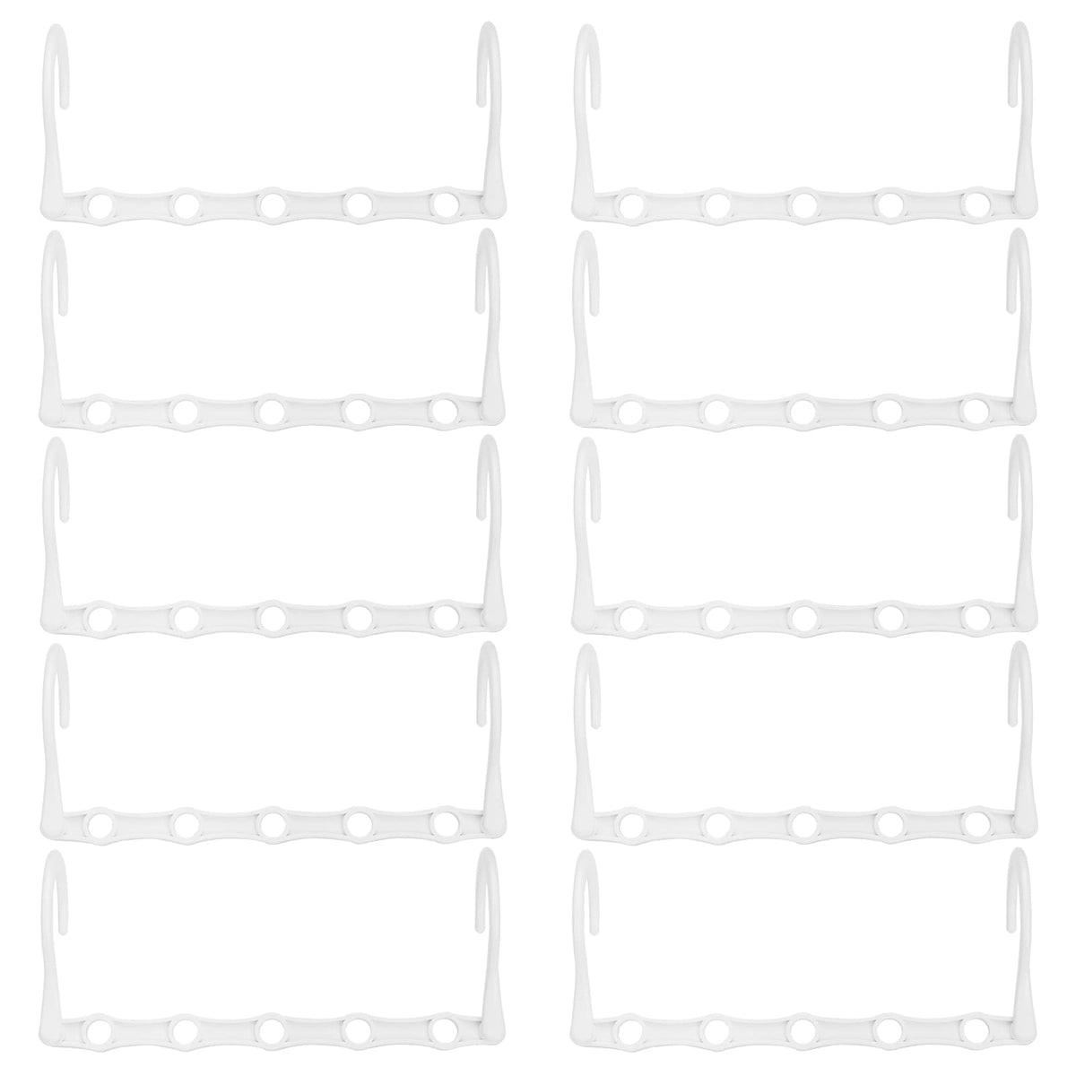 Rainberg Space Saving Hangers - Magic Clothes Hangers, Coat Hangers, Wardrobe Space Saver Pack of 12, White - image 1
