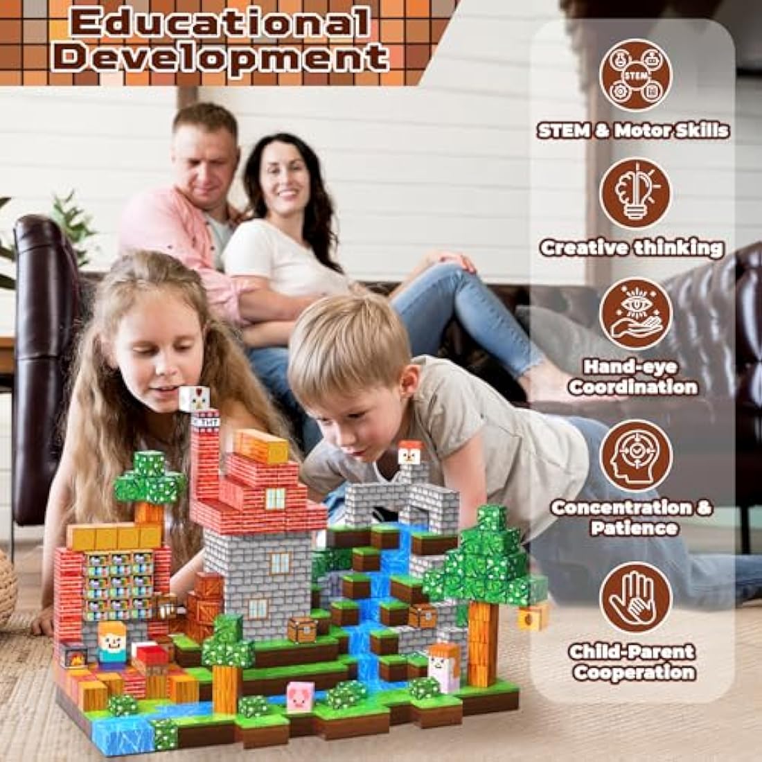 Goody King 150PCS Magnetic Building Blocks – STEM Montessori Toy Cube