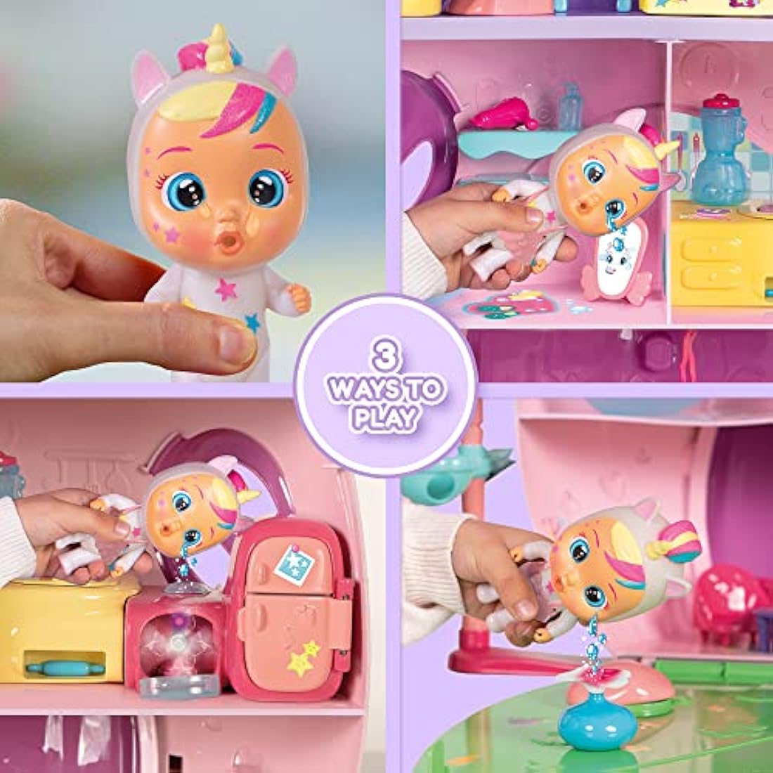 Cry Babies Magic Tears Dreamy's Mega House Playset with 25 Accessories