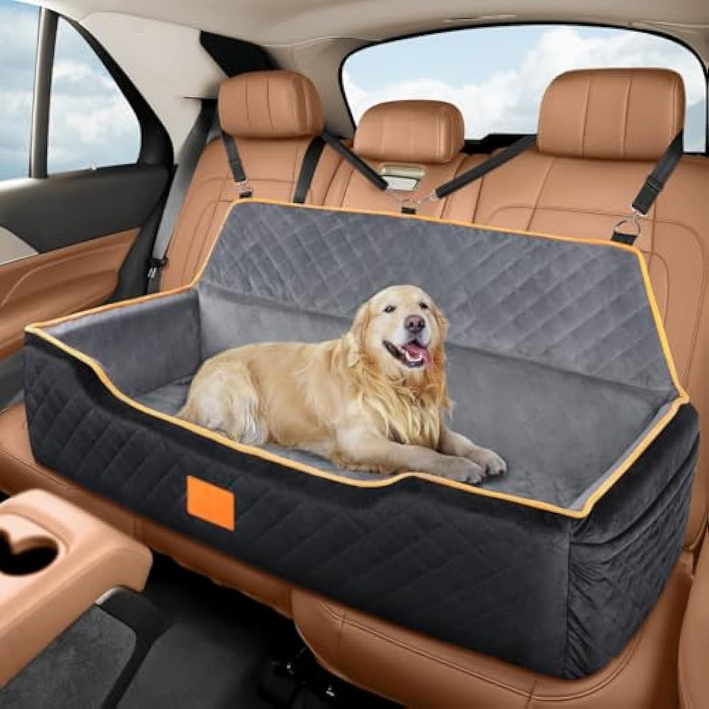 GL GLENSLAVE Large Dog Car Seat – Washable Pet Booster Bed for SUVs
