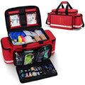 Trunab Large Emergency Trauma Bag – Professional EMT Medical Bag, Red