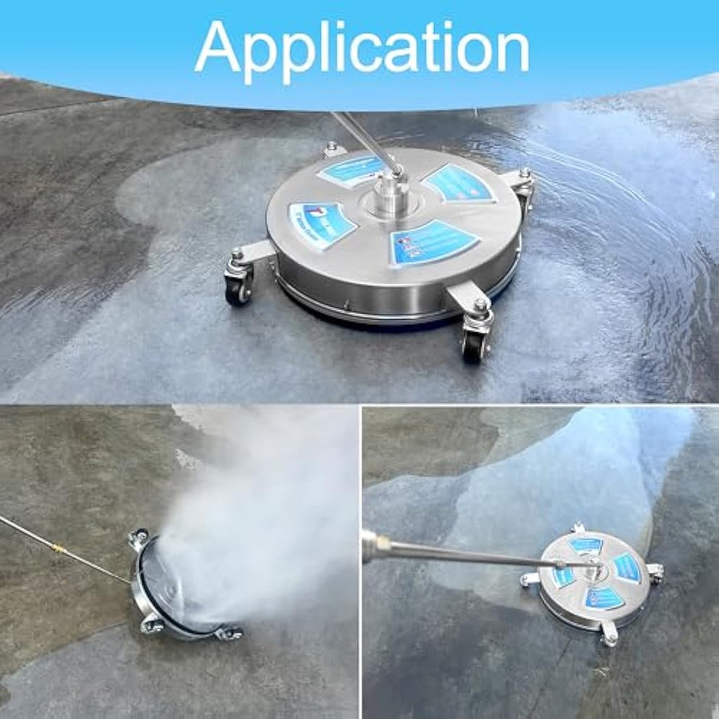 Tool Daily 17" Stainless Steel Surface Cleaner for Pressure Washer, 4000 PSI