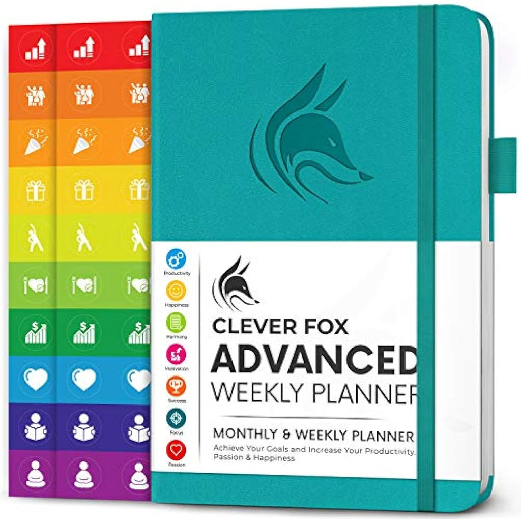 Clever Fox Advanced Weekly Planner – Undated A5 Hardcover Journal