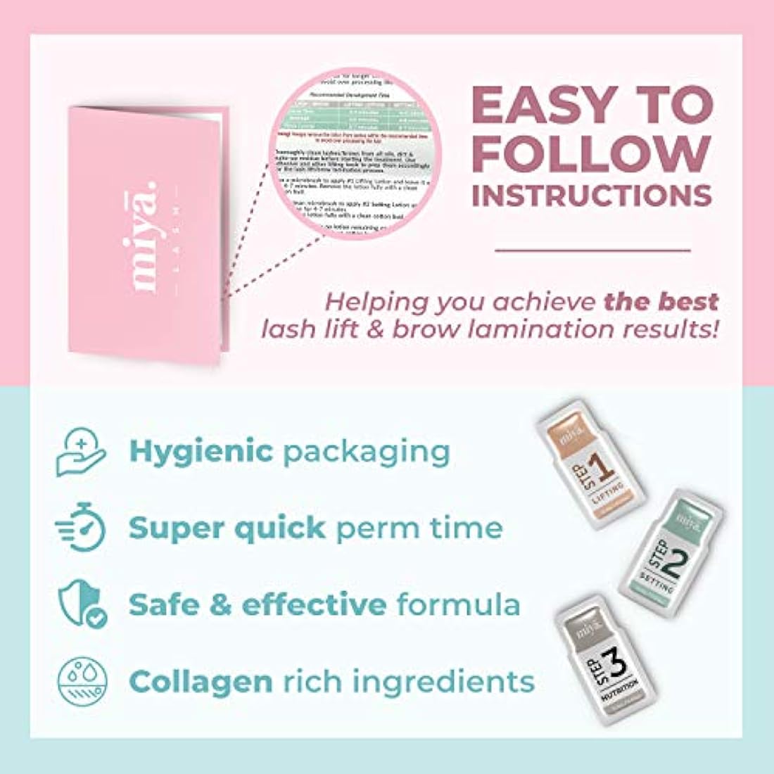 Miya Lash 2-in-1 Lash Lift & Brow Lamination Refill Set | 10 Treatments