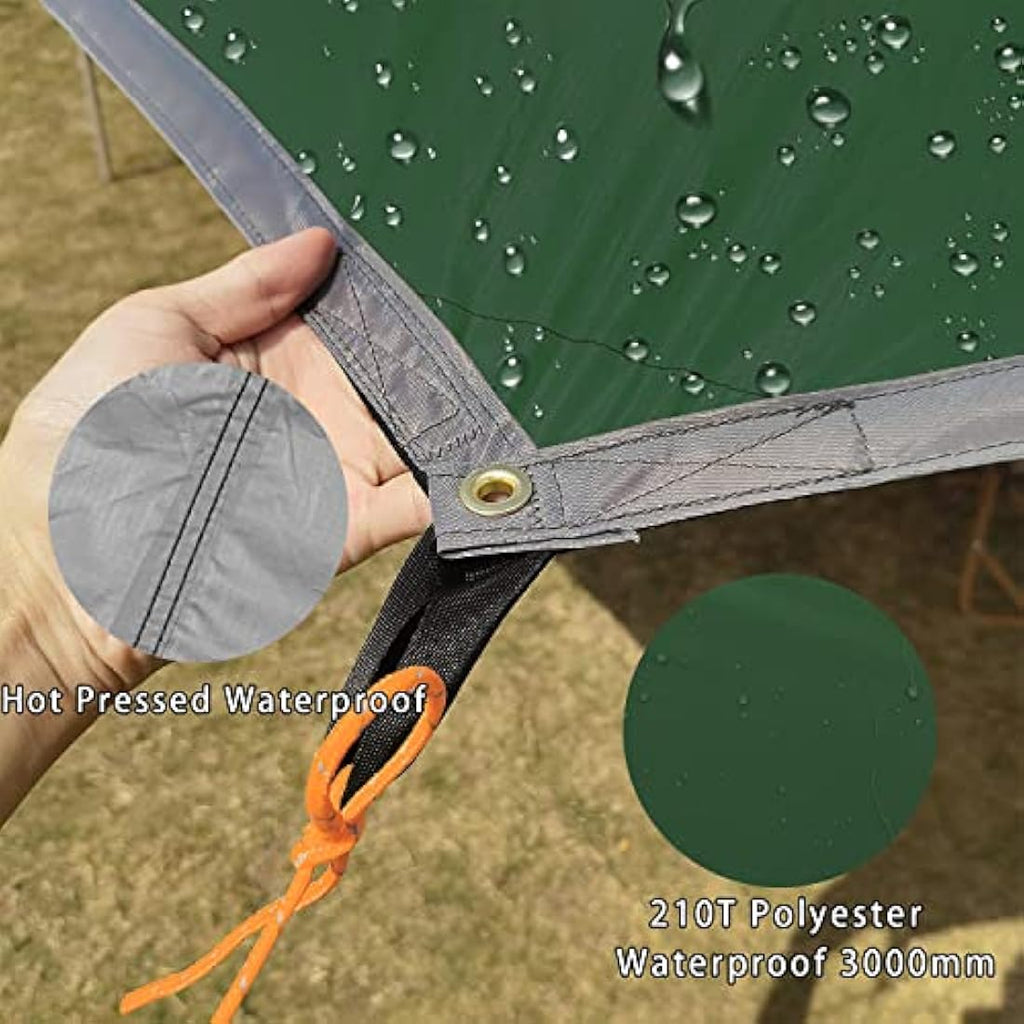 5x5m Waterproof Octagon Camping Tarp – UV Sun Shelter