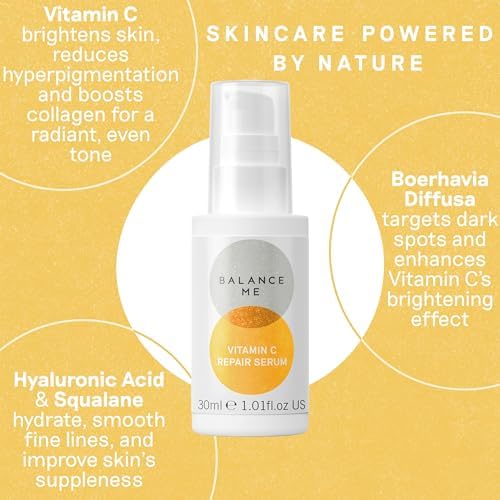 Balance Me Vitamin C Repair Serum 30ml | Hyaluronic Acid & Collagen