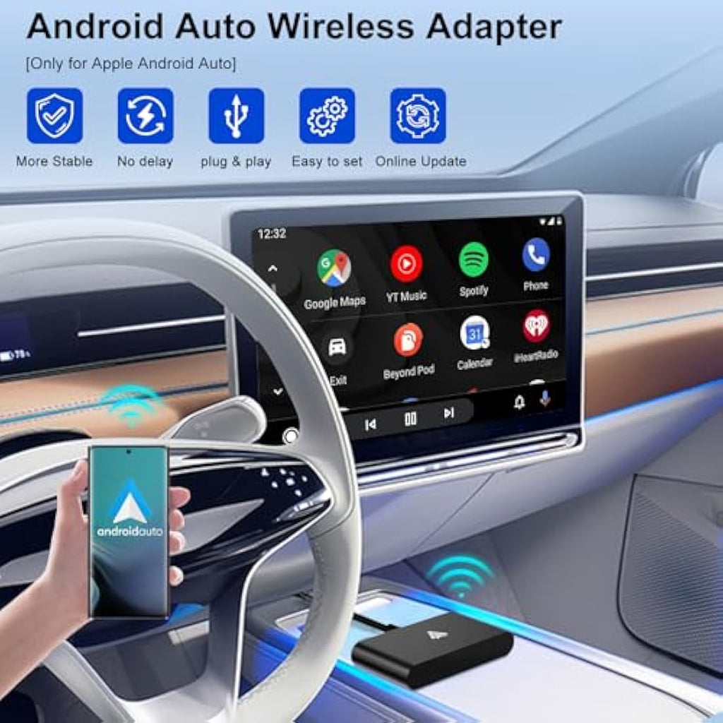 UWECAN Wireless Android Auto Adapter – Plug and Play Dongle for Cars