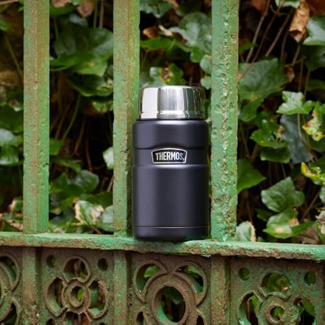 Thermos Stainless King Food Flask – 710ml Insulated Jar, Raspberry