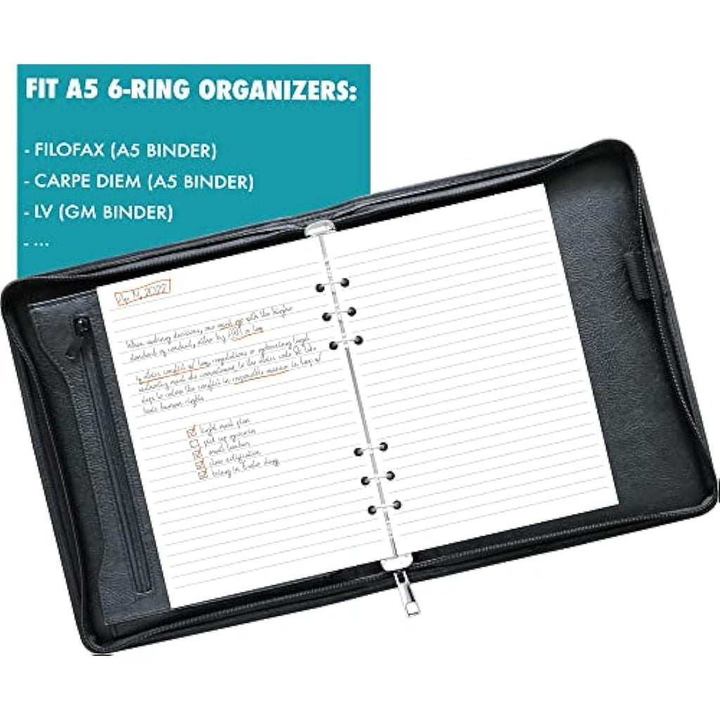 A5 Lined Refill Paper | 100 Sheets Filofax Compatible