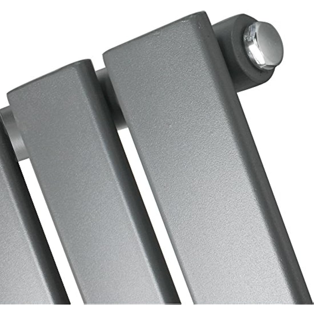 NRG Anthracite Flat Panel Heated Towel Rail – 650x400mm Steel Radiator