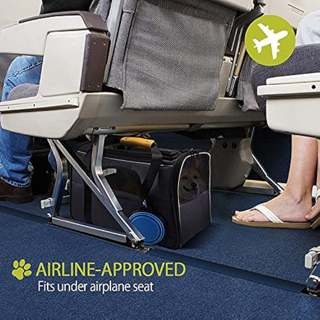 Morpilot Airline Approved Pet Carrier – Breathable Cat & Dog Travel Bag