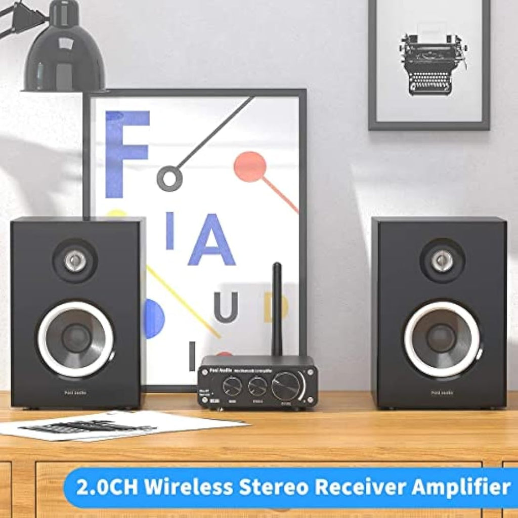 Fosi Audio BT10A Bluetooth 5.0 Mini Stereo Amplifier | 50W x 2 Hi-Fi Amp