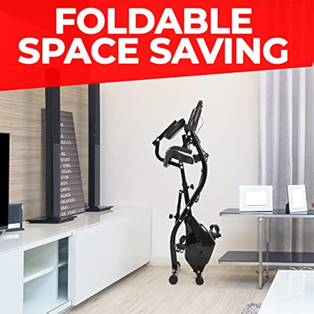 VRAi Fitness SXB-350 Smart Folding Exercise Bike | Magnetic Resistance
