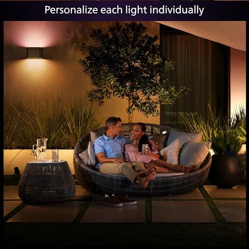 Philips Hue Dymera Smart Wall Light – Indoor/Outdoor RGB LED Lamp