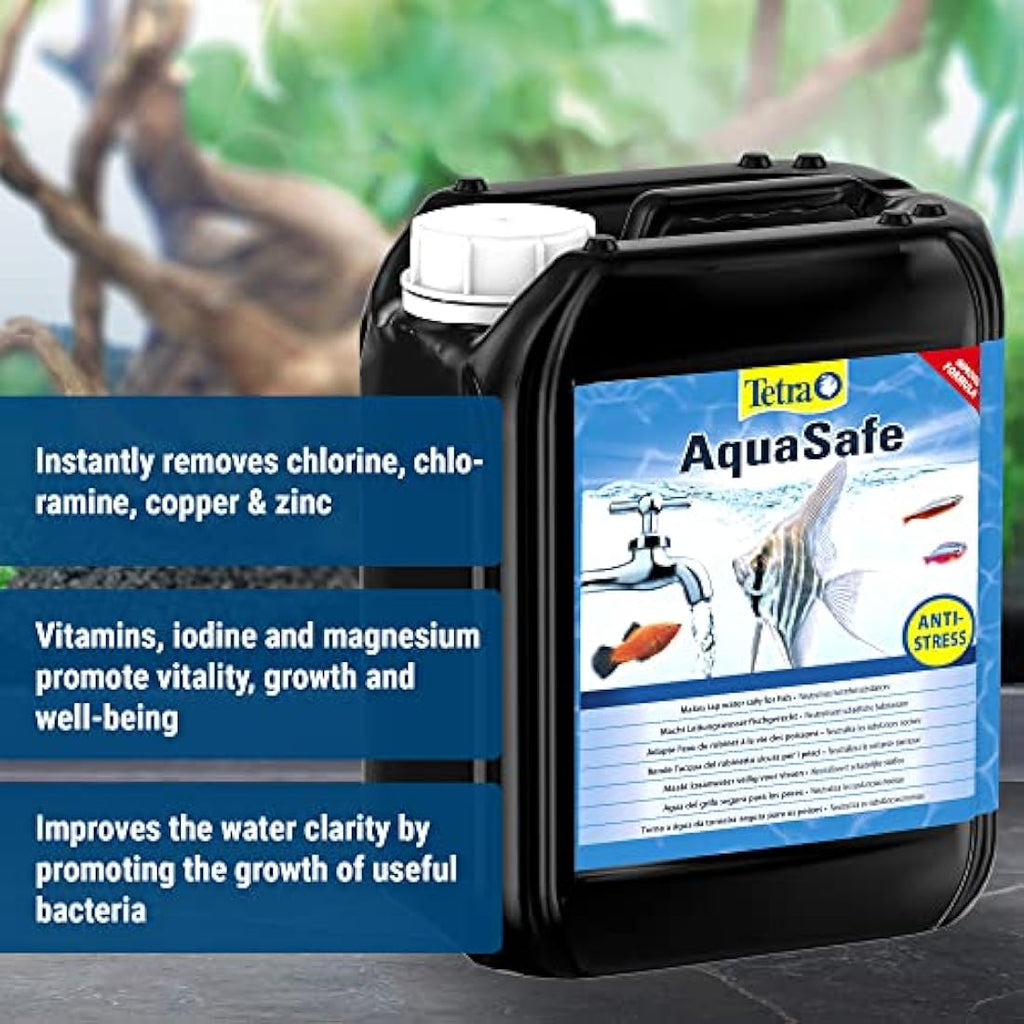 Tetra AquaSafe Water Conditioner for Fish and Plants - 5 Litre