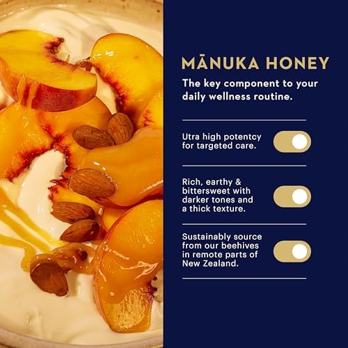 Manuka Health MGO 400+ Raw Manuka Honey – Antibacterial Support, 500g