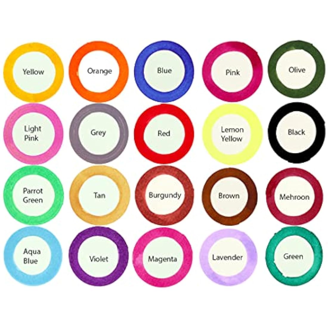 Liquidraw Coloured Drawing Ink Set – 20 Assorted Waterproof Indian Inks