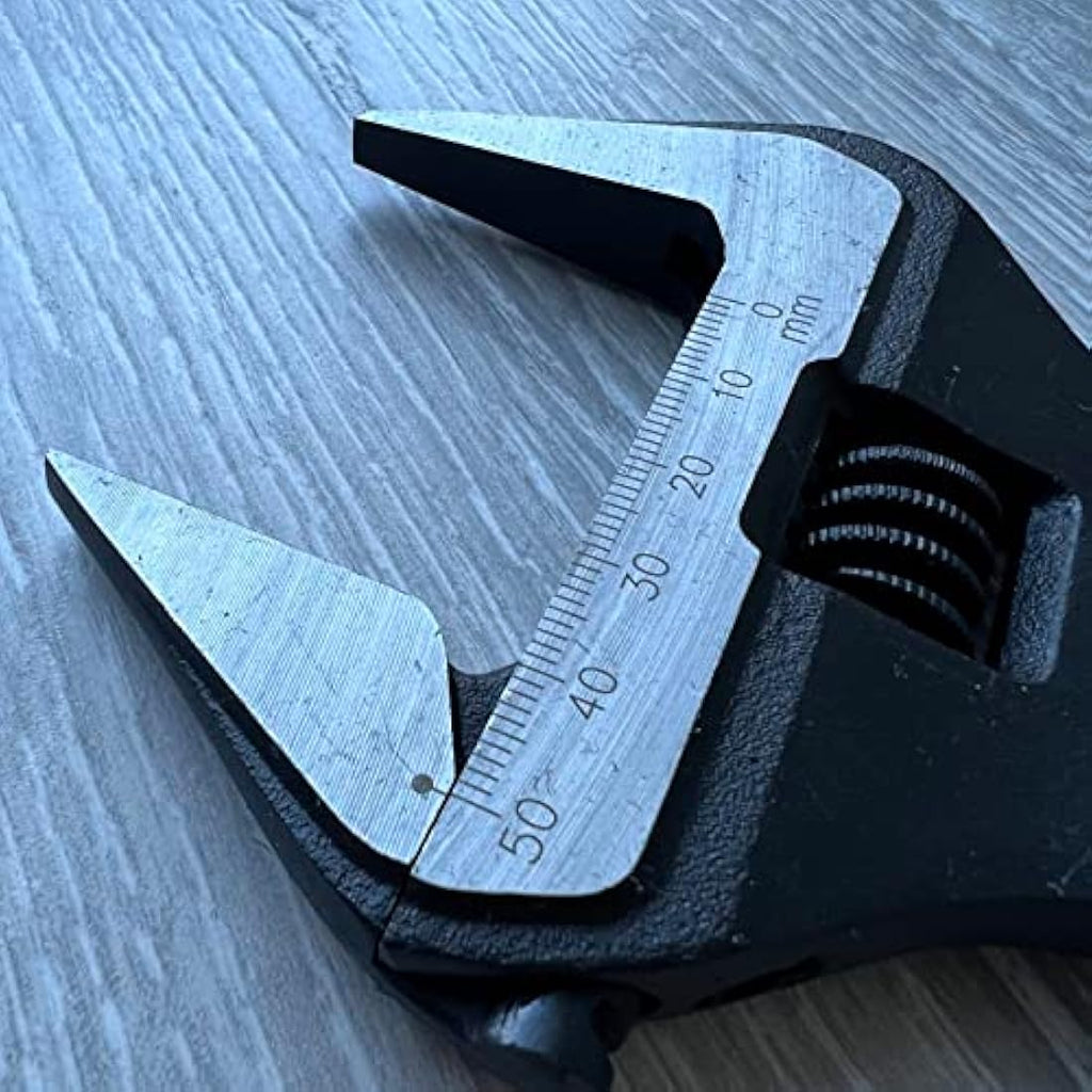 OX Pro 10 Inch Extra Wide Jaw Adjustable Wrench – Soft Grip Spanner