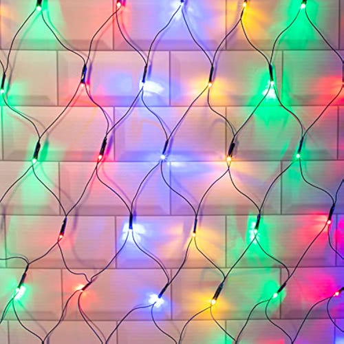 Jolof Store 180 LED Multi-Coloured Christmas Net Lights – 1.8 x 1.2m