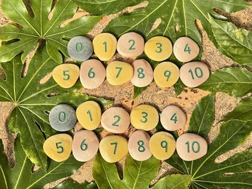 Yellow Door Number Bonds to 10 Pebble Set – Early Maths Counting Toy