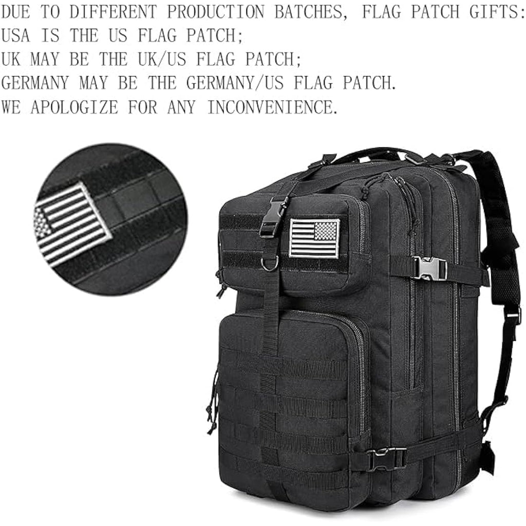 G4Free 50L Tactical Backpack | Water Resistant Molle Military Rucksack