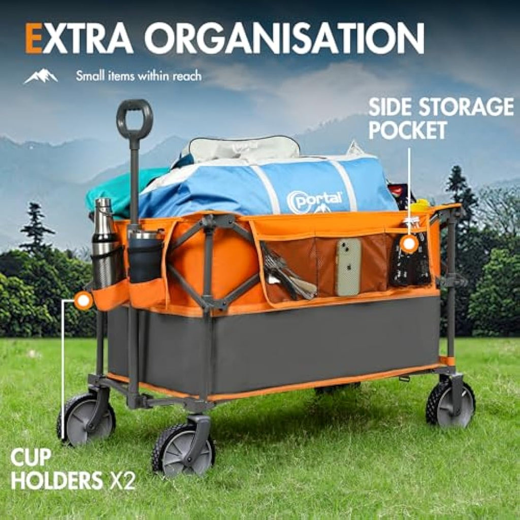Portal XL Folding Festival Trolley | 228L Heavy Duty Camping Wagon