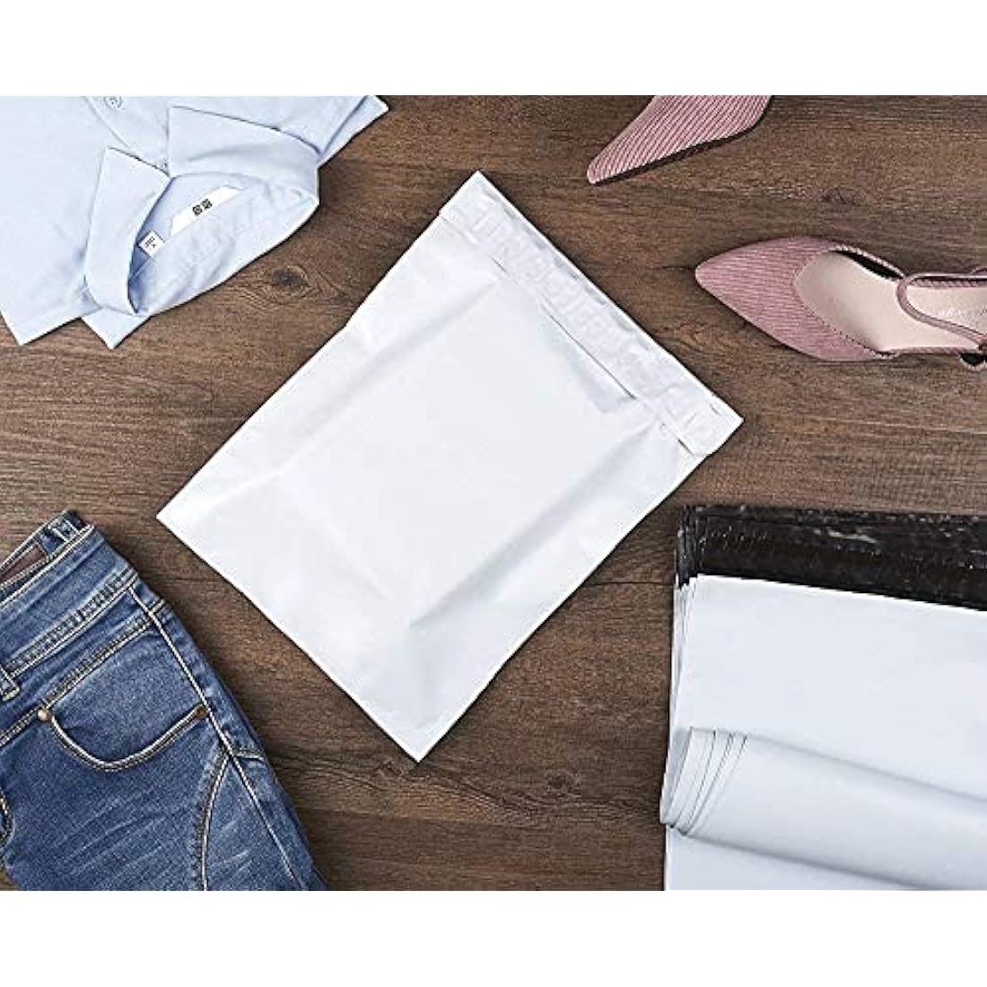 Opaque Mailing Bags – 100 Pack Waterproof Shipping Envelopes