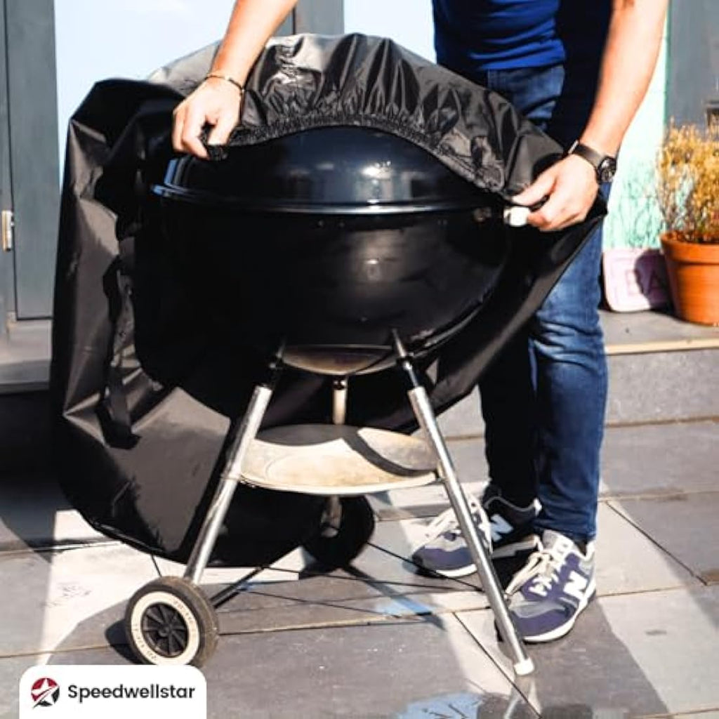 SpeedwellStar Kettle BBQ Cover – Heavy Duty Waterproof Oxford Fabric