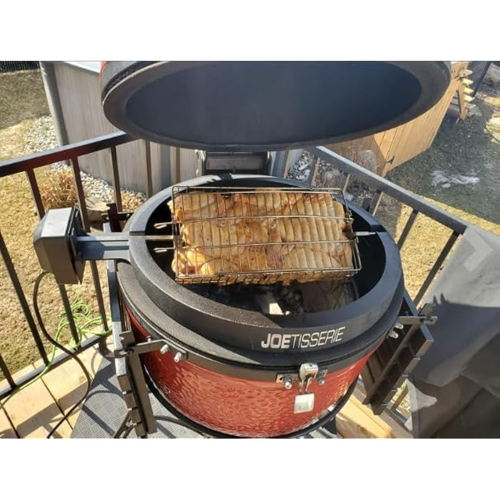 Onlyfire Stainless Steel Rotisserie Grill Basket for Hex & Square Spit Rods