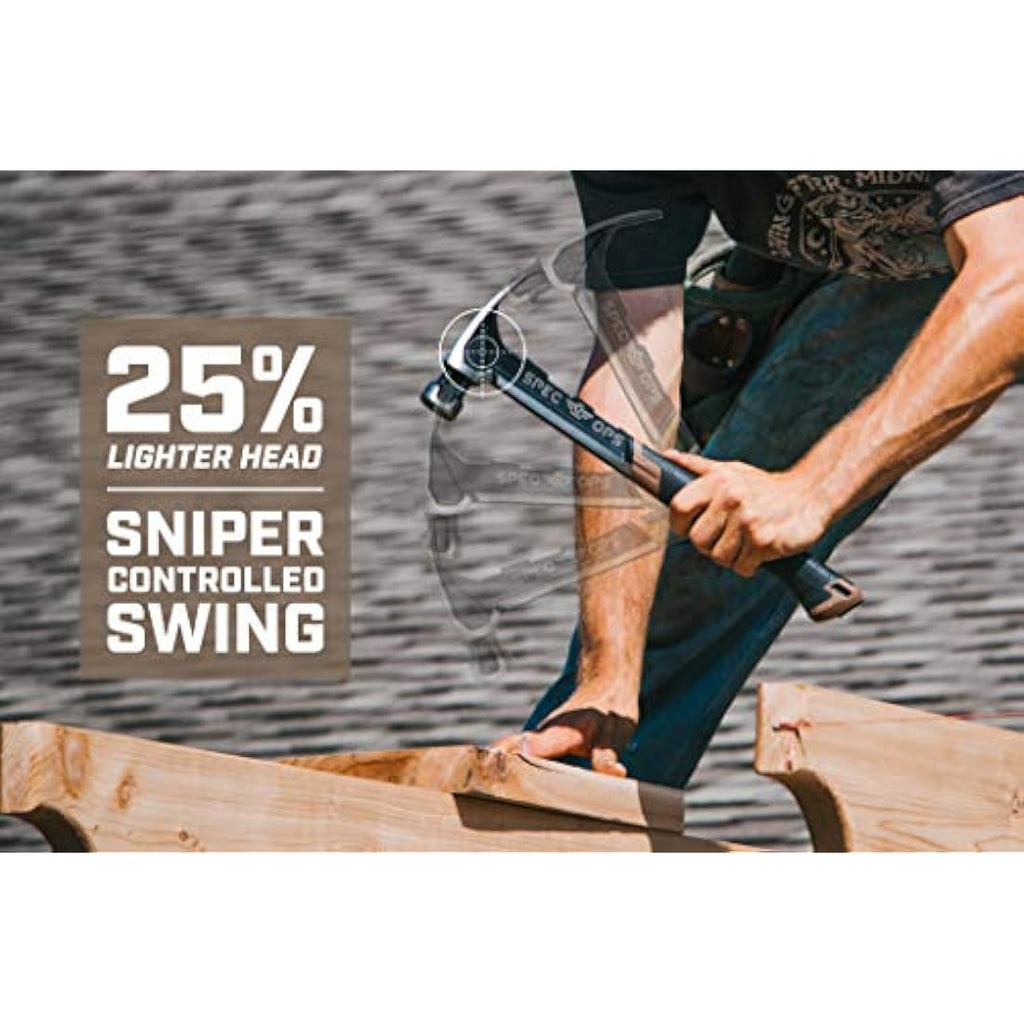Spec Ops Framing Hammer – 22 oz Milled Face with Rip Claw & MOA Grip