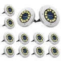 Bzavor 12-Pack Solar Floor Lights – IP65 Waterproof 12 LED Garden Pathway