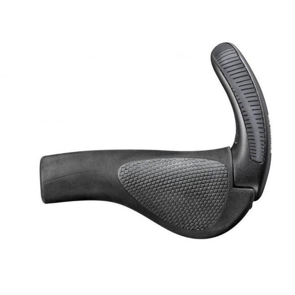 Ergon GP3 LG Standard Ergonomic Bike Grips – Black 3-Finger Bar End